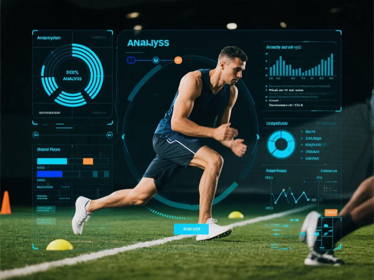 训练场景与数据分析叠加图